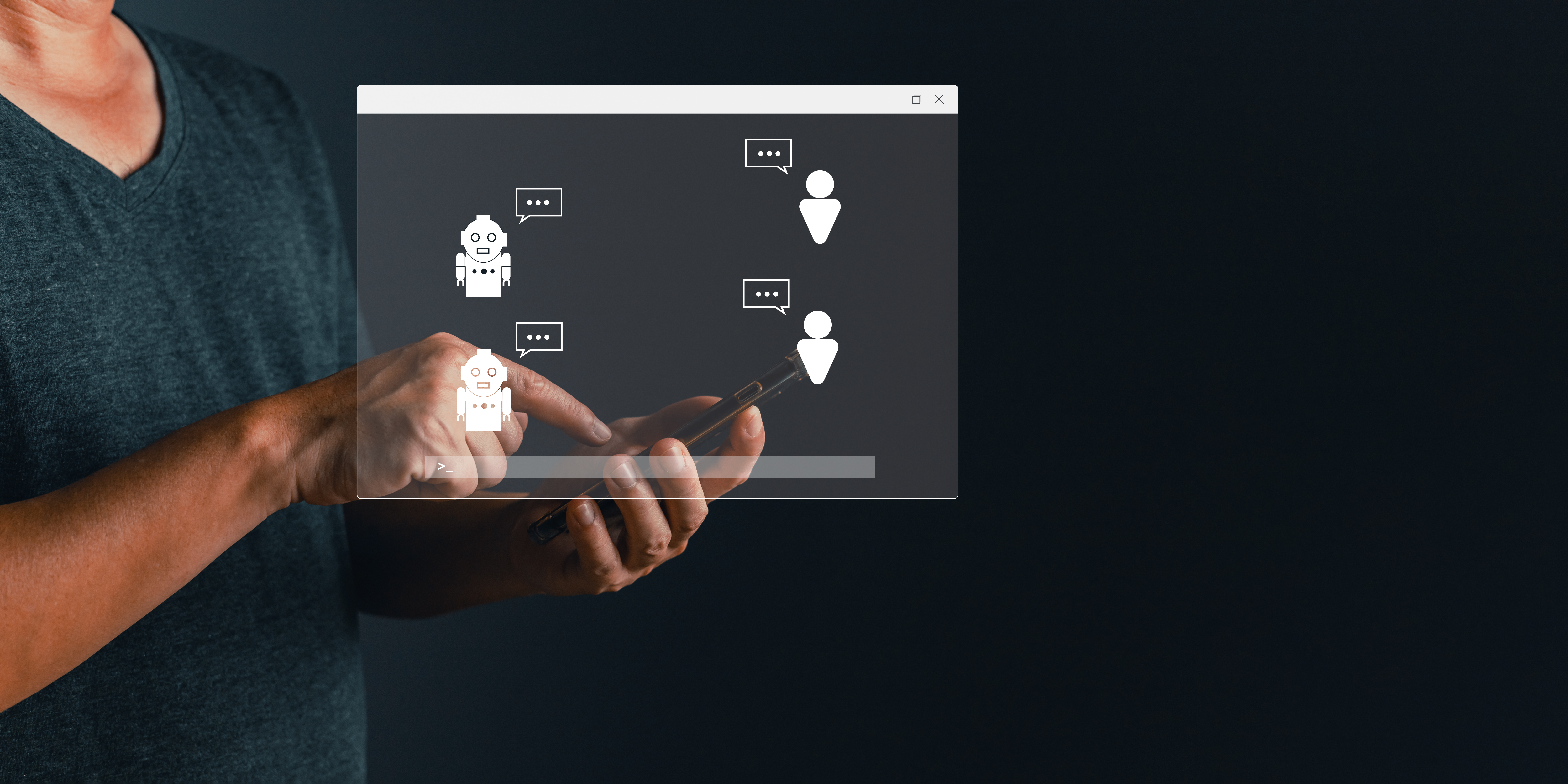 Abstracted AI assistant UX flow
